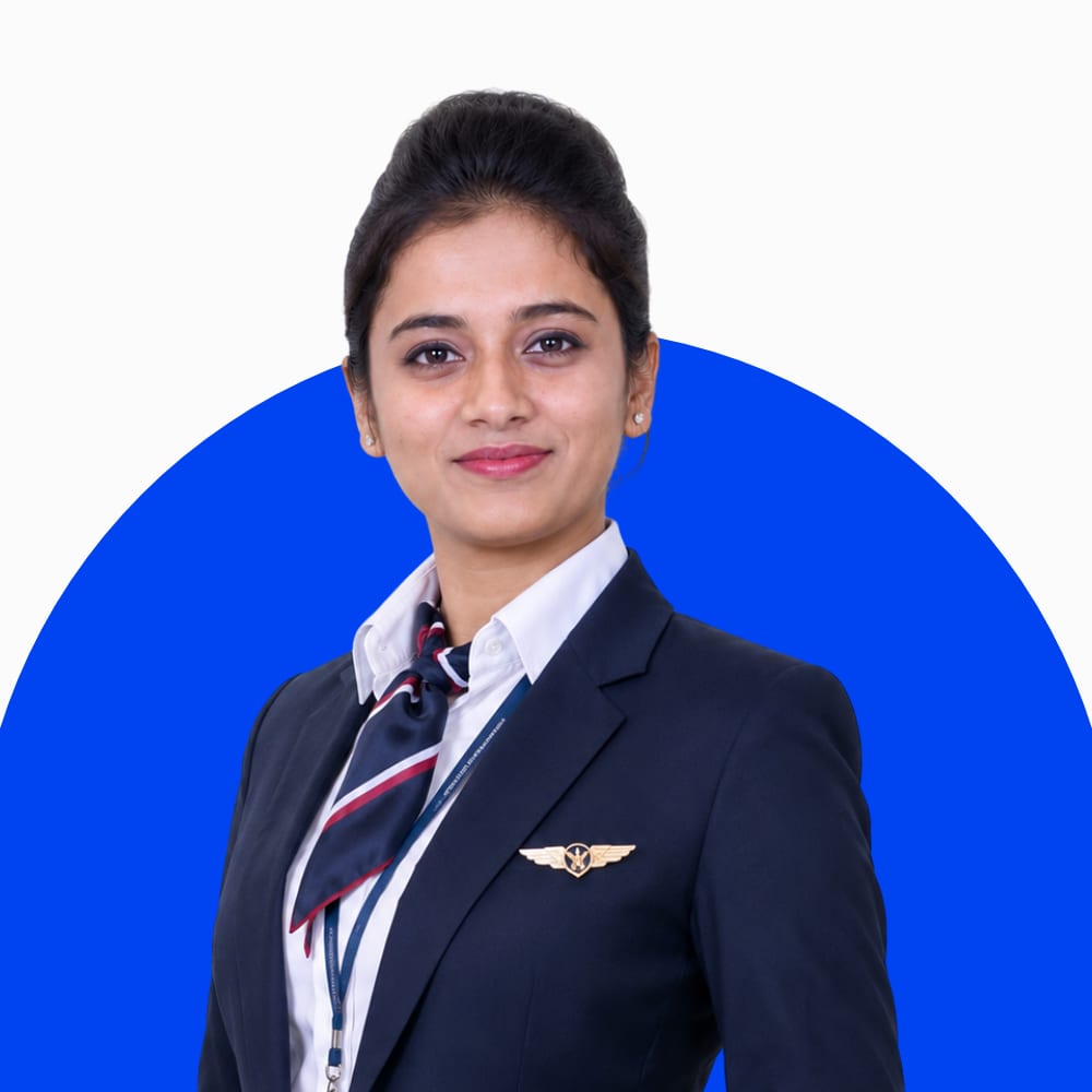 Stuti Upadhyay placed at Ahmedabad International Airport